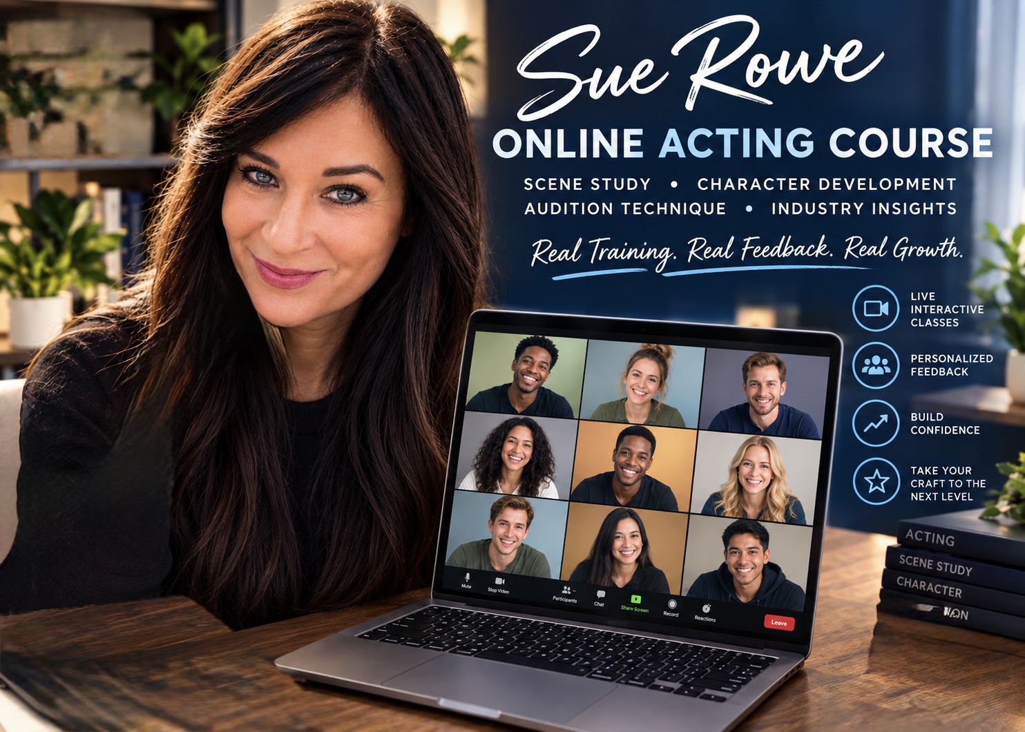 Sue Rowe online film acting class